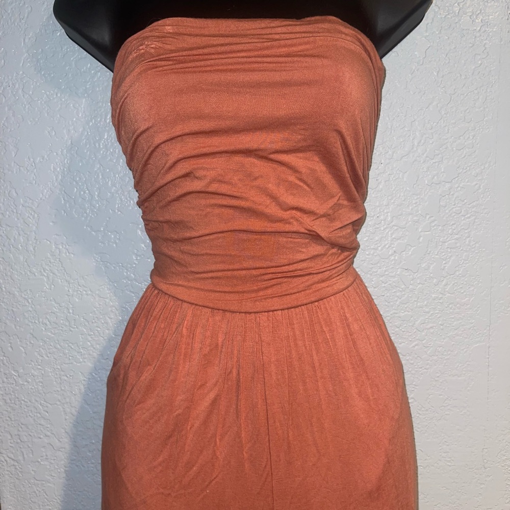 Burnt Orange Long Romper